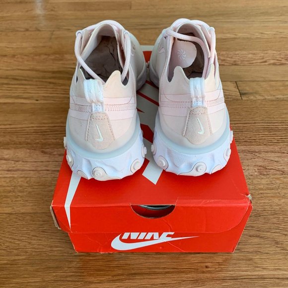Nike React Element 55 Pale Pink Womens Shoes - Picture 4 of 6